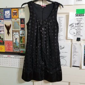 Max Rave dress Medium sequin bling polka dot sleeveless shift cocktail party